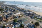The home is positioned just a short walk to the beach.